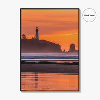 Newport Fine Art Photo Print, Yaquina Head Lighthouse, Oregon Coast, USA Wall Poster