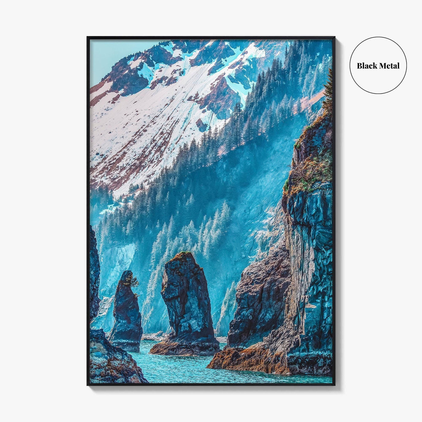 Kenai Fjords National Park Fine Art Photo Print, Sea Stacks, Alaska Poster