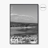 Runaway Bay Black and White Fine Art Photo Print, Jamaica Ocho Rios Poster