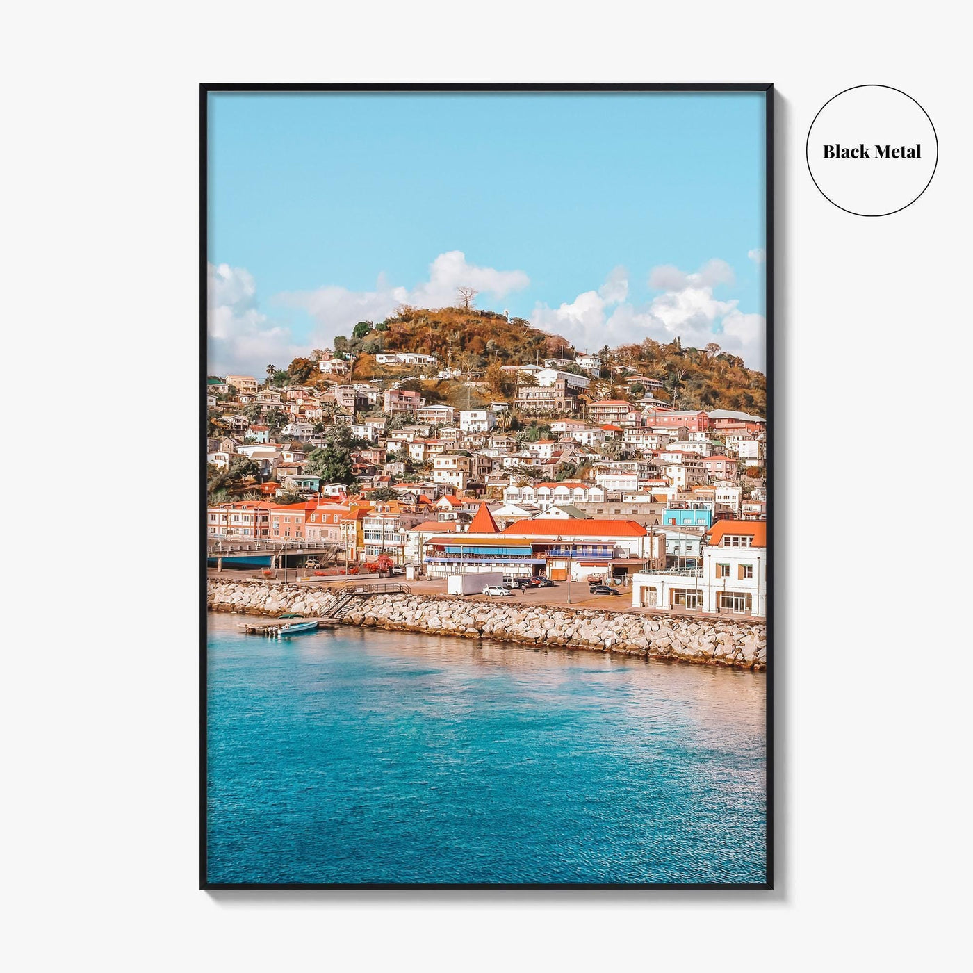 Grenada Fine Art Photo Print, St George's Cruise Port, Caribbean Wall Decor Poster