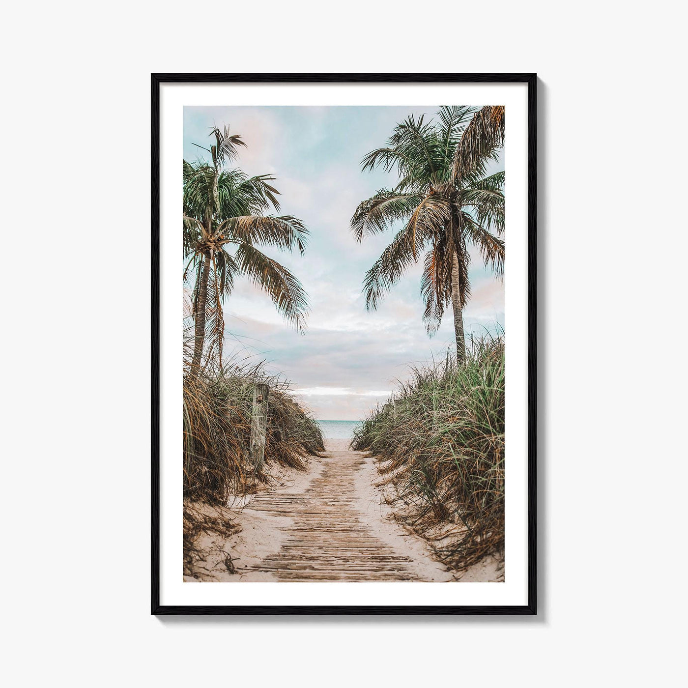 Smathers Beach Fine Art Photo Print, Key West, Florida Keys, Palm Trees, Poster