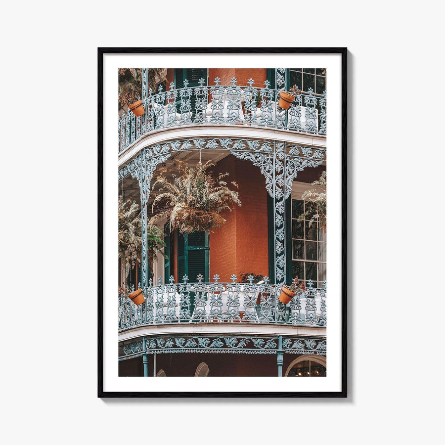 New Orleans Fine Art Photo Print, French Quarter Balconies, Louisiana Poster, NOLA USA