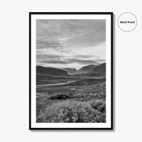 Kungsleden Black and White Fine Art Photo Print, Abisko Swedish Lapland Landscape Poster