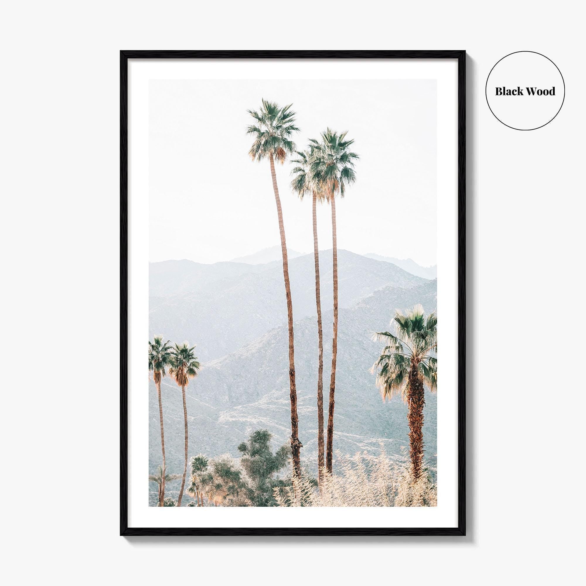 Palm Springs Fine Art Photo Print, Palm Trees, Mountains, California Poster, Coachella Valley