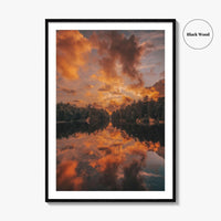 Horseshoe Lake Fine Art Photo Print, Adirondack Mountains, New York USA Wall Poster