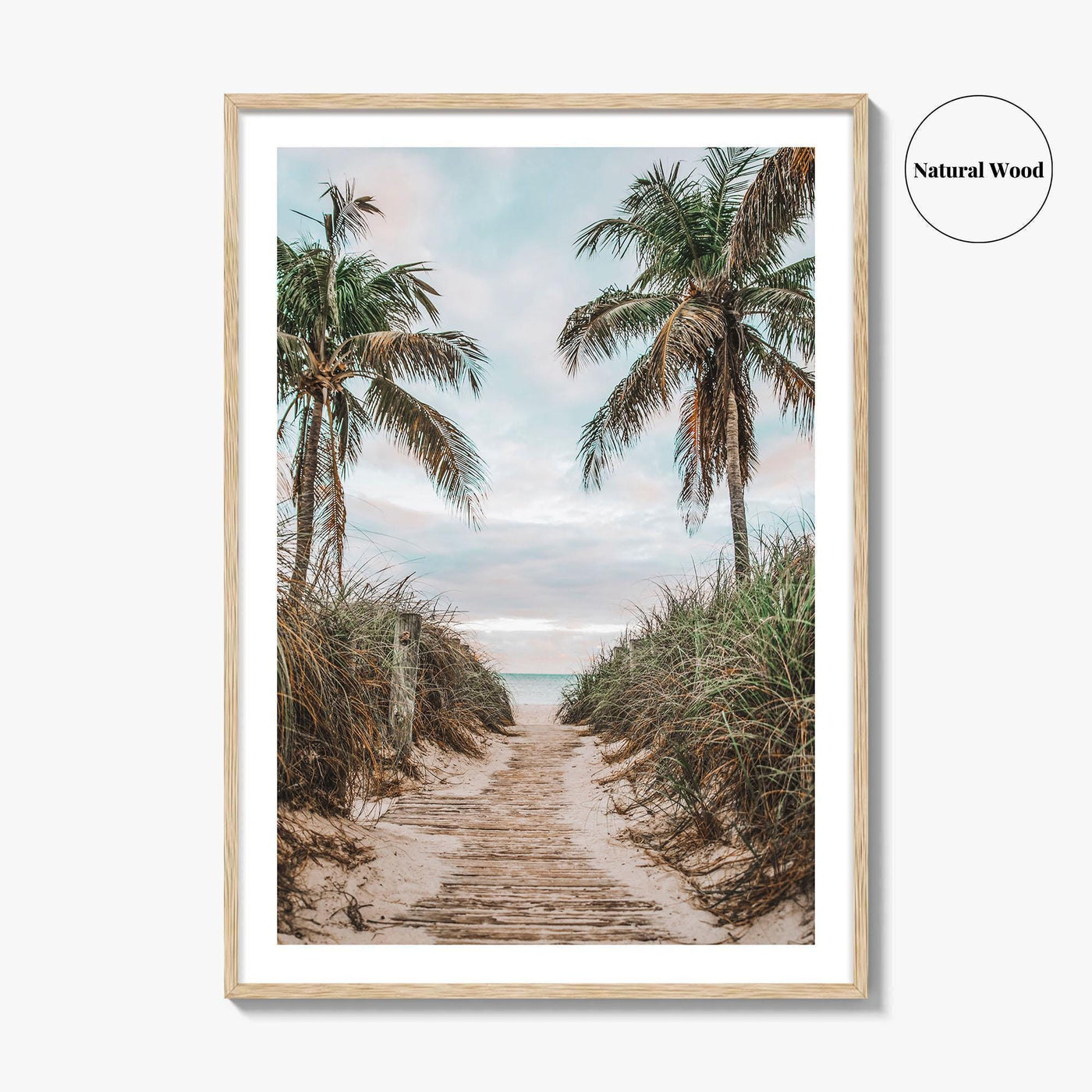 Smathers Beach Fine Art Photo Print, Key West, Florida Keys, Palm Trees, Poster