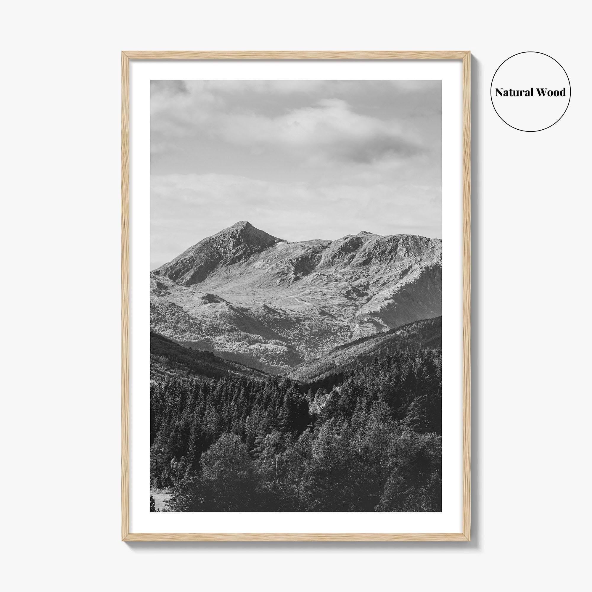 Norway Black and White Fine Art Photo Print, Scandinavia Wall Poster