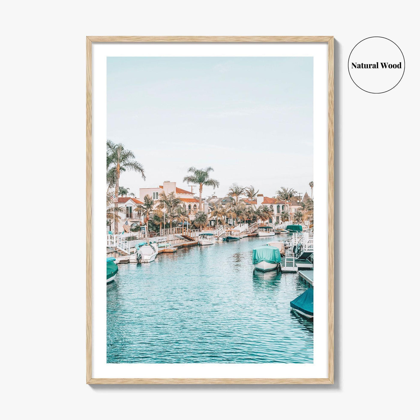 Naples Long Beach Fine Art Photo Print, California USA, Canal Boats, Poster