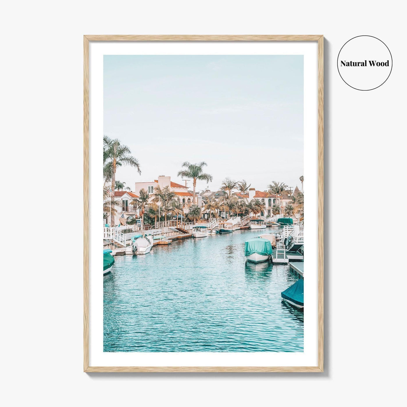 Naples Long Beach Fine Art Photo Print, California USA, Canal Boats, Poster