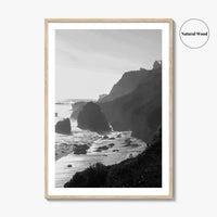 Malibu Black and White Fine Art Photo Print, Los Angeles California Poster