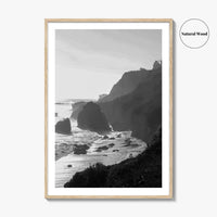 Malibu Black and White Fine Art Photo Print, Los Angeles California Poster