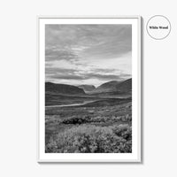 Kungsleden Black and White Fine Art Photo Print, Abisko Swedish Lapland Landscape Poster