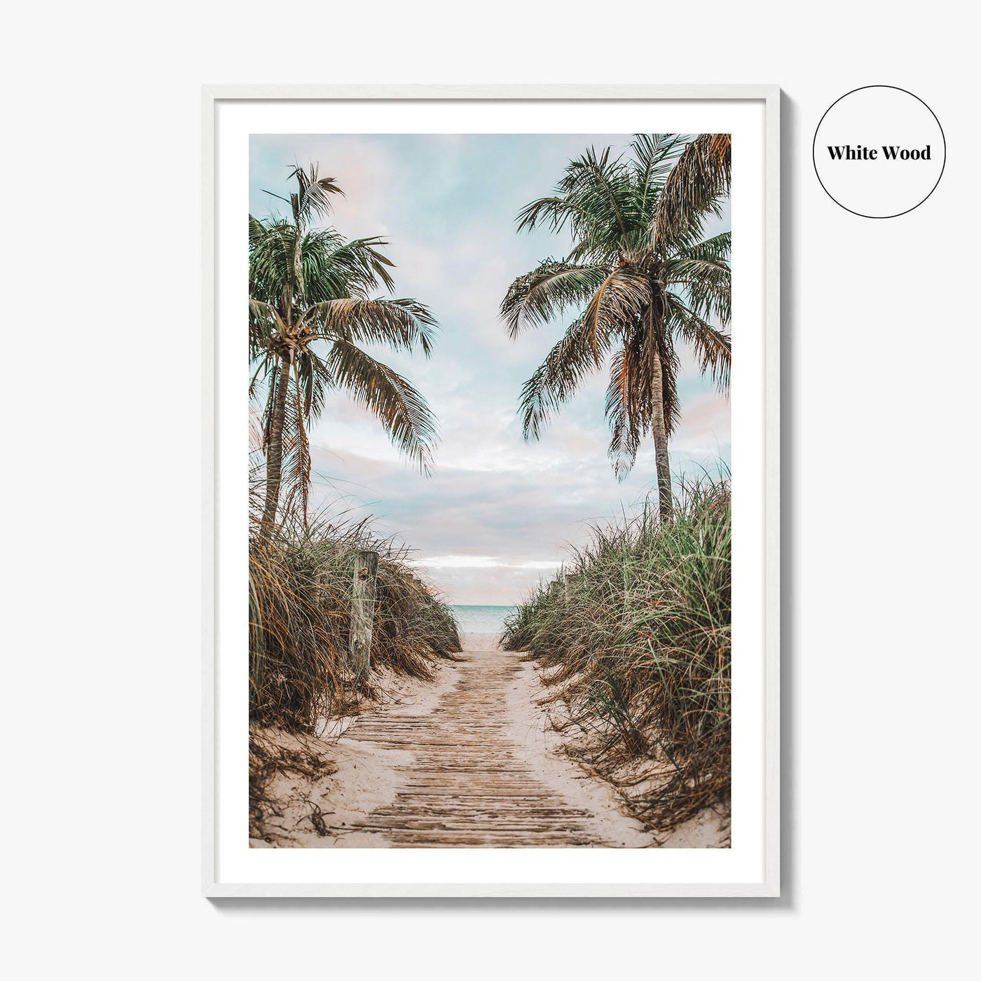 Smathers Beach Fine Art Photo Print, Key West, Florida Keys, Palm Trees, Poster