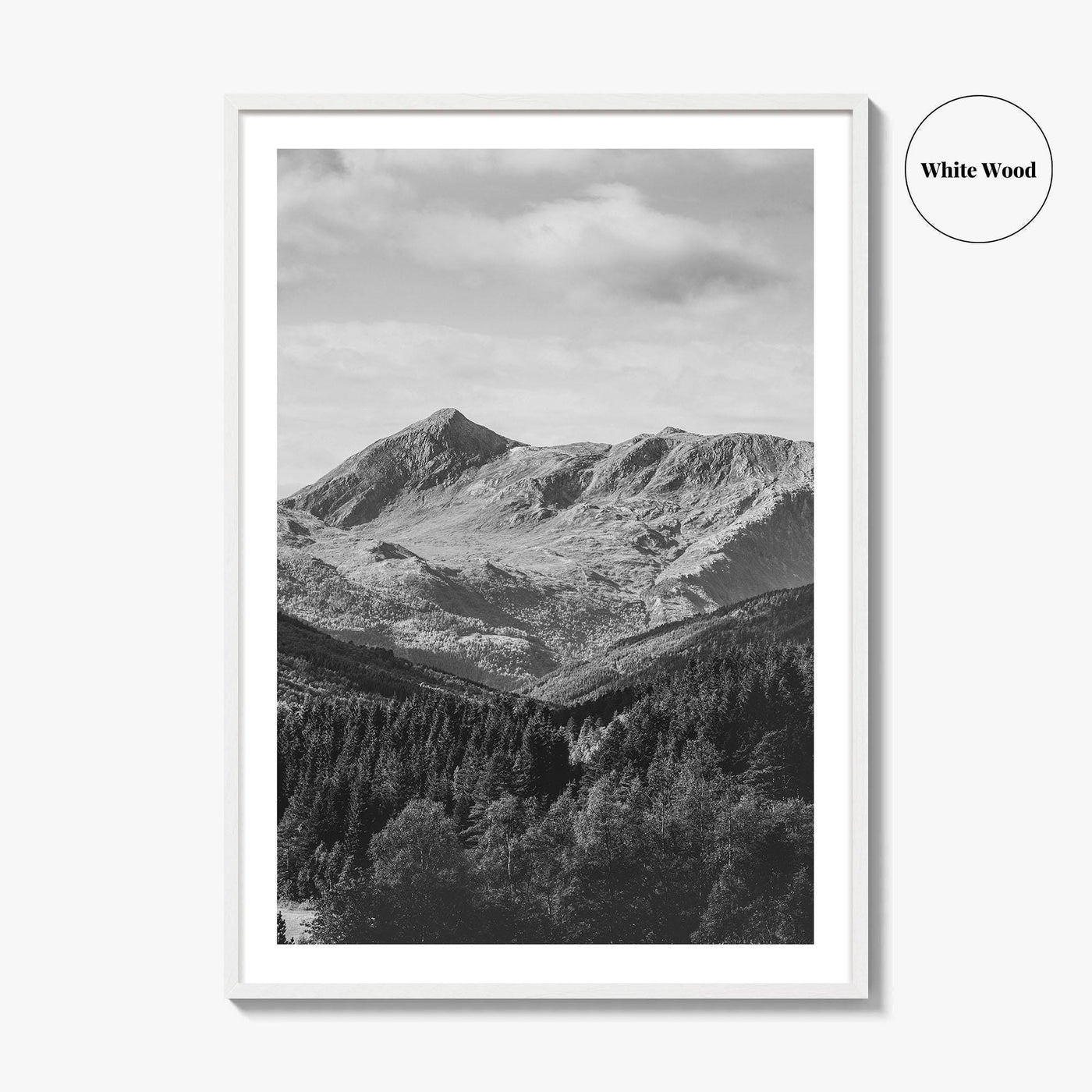 Norway Black and White Fine Art Photo Print, Scandinavia Wall Poster