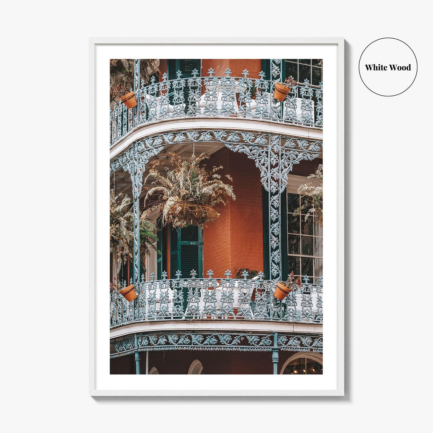 New Orleans Fine Art Photo Print, French Quarter Balconies, Louisiana Poster, NOLA USA