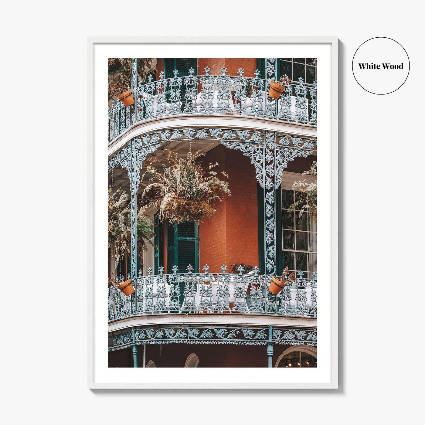 New Orleans Fine Art Photo Print, French Quarter Balconies, Louisiana Poster, NOLA USA
