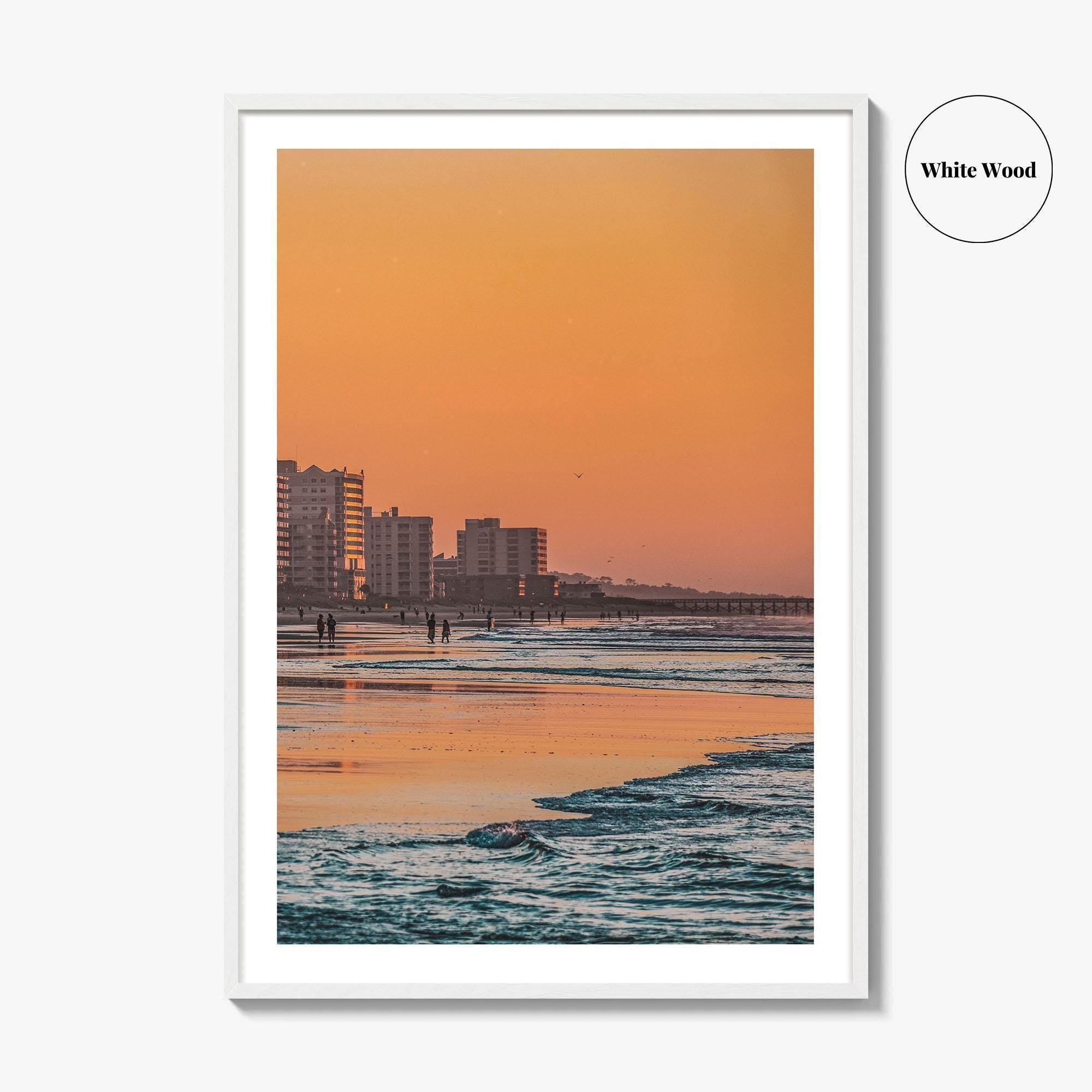Myrtle Beach Skyline Fine Art Photo Print, South Carolina USA Beachfront Poster