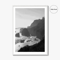 Malibu Black and White Fine Art Photo Print, Los Angeles California Poster