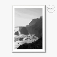 Malibu Black and White Fine Art Photo Print, Los Angeles California Poster