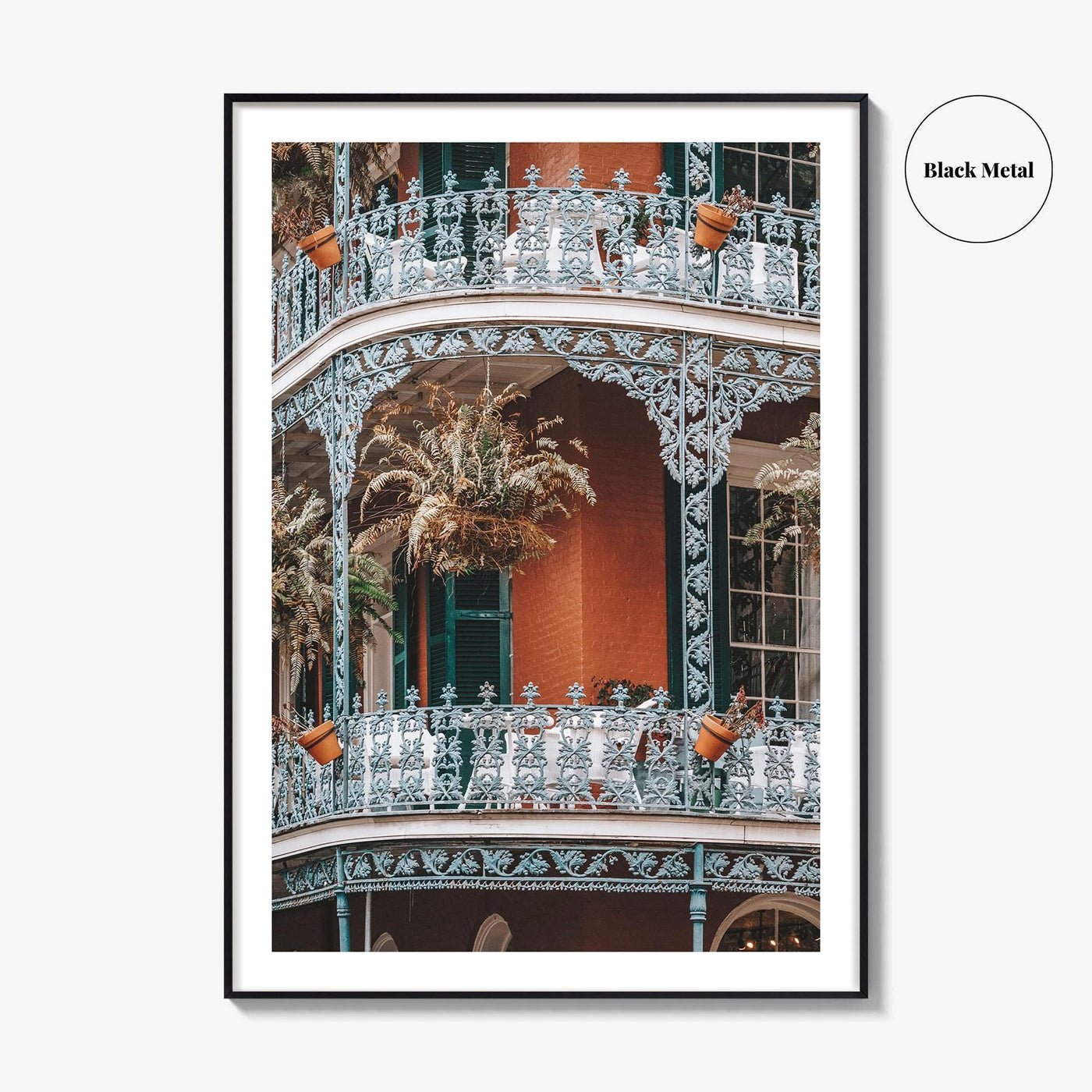 New Orleans Fine Art Photo Print, French Quarter Balconies, Louisiana Poster, NOLA USA