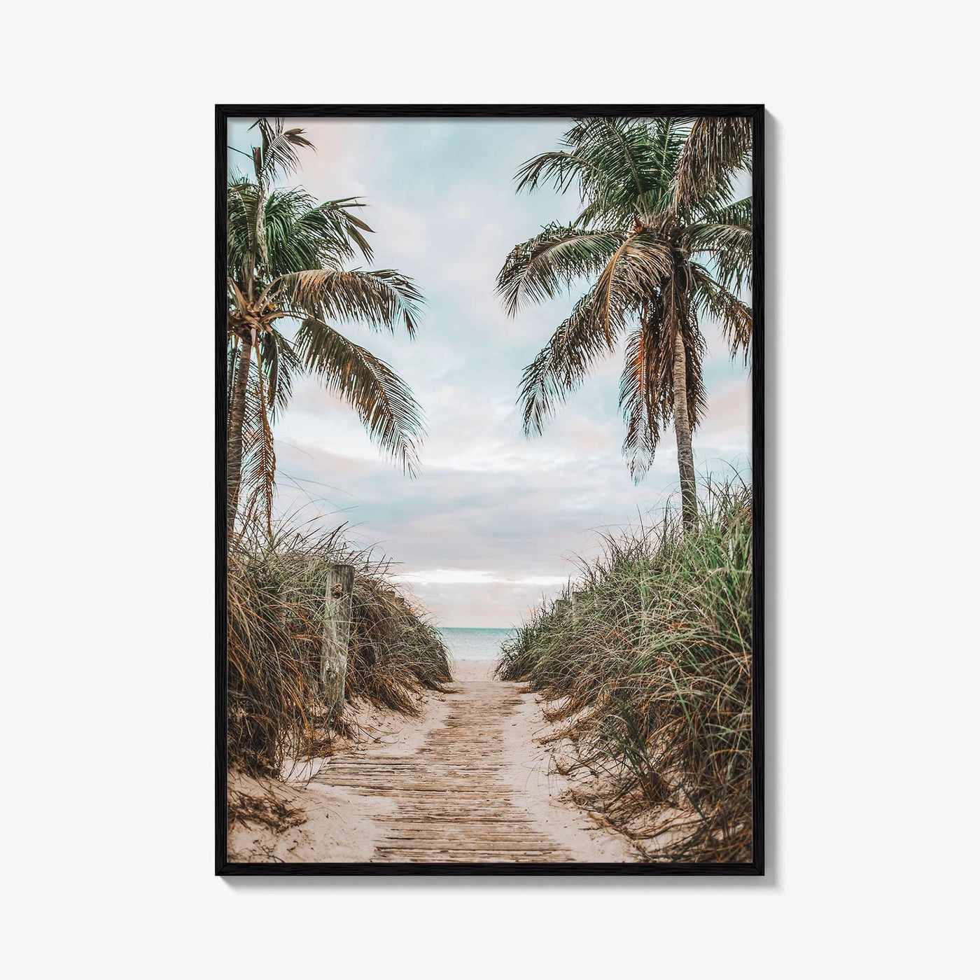 Smathers Beach Fine Art Photo Print, Key West, Florida Keys, Palm Trees, Poster