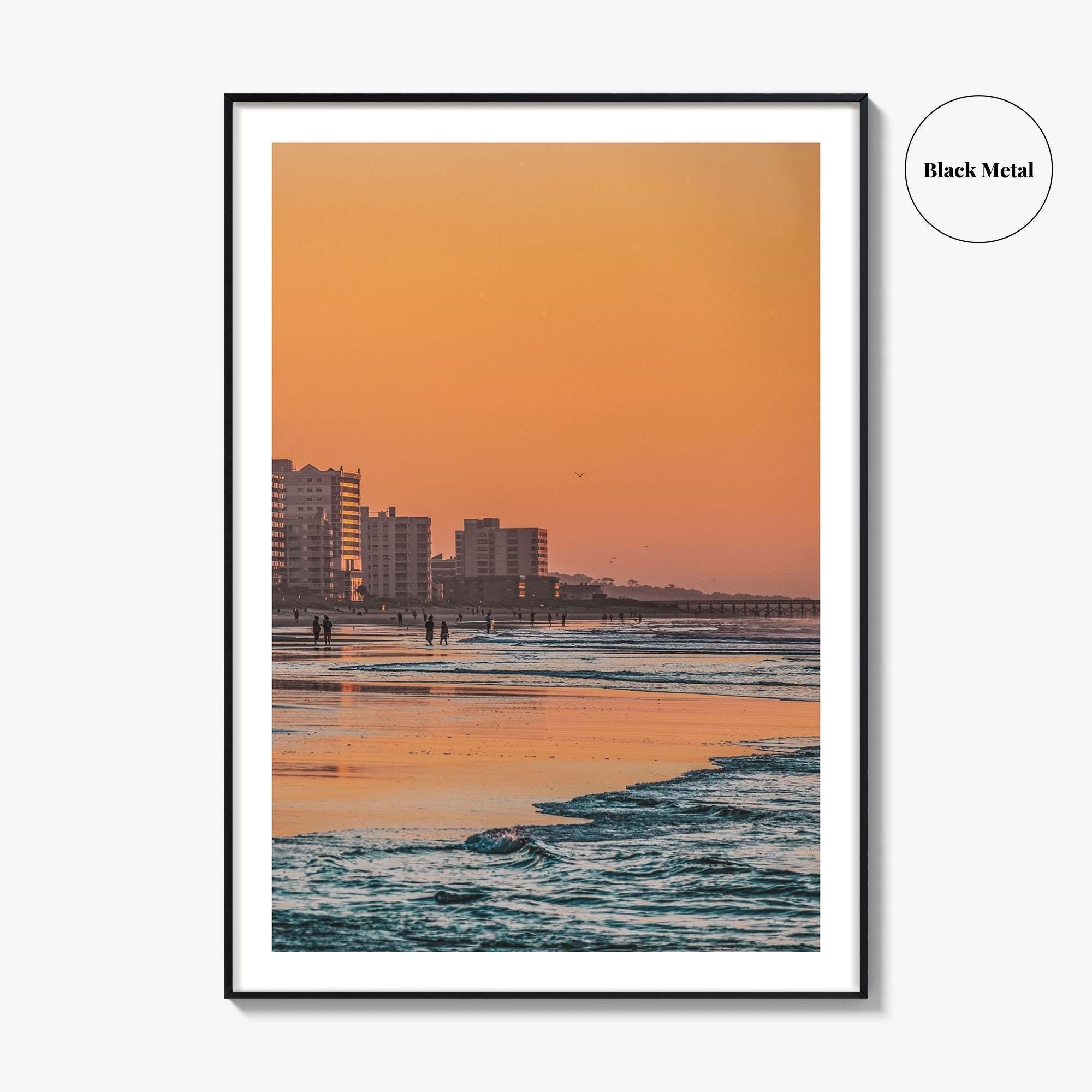 Myrtle Beach Skyline Fine Art Photo Print, South Carolina USA Beachfront Poster
