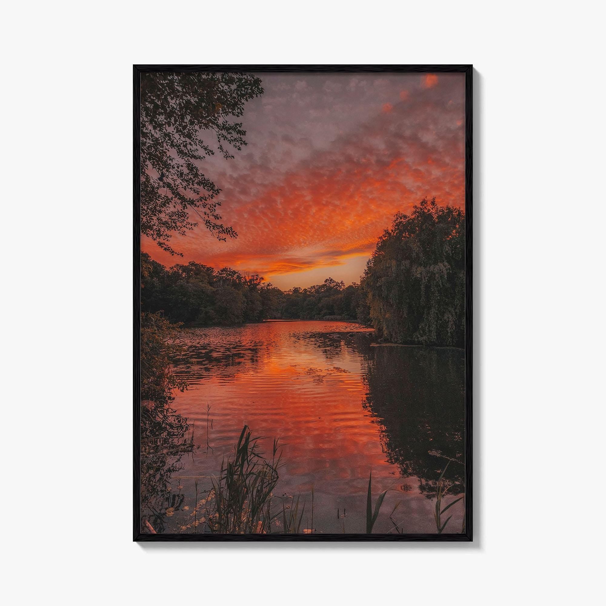 Prospect Park Lake Fine Art Photo Print, Brooklyn, New York City, USA, Poster