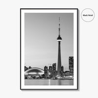 Toronto Skyline Black and White Fine Art Photo Print, Ontario Canada, Wall Decor Poster