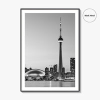 Toronto Skyline Black and White Fine Art Photo Print, Ontario Canada, Wall Decor Poster