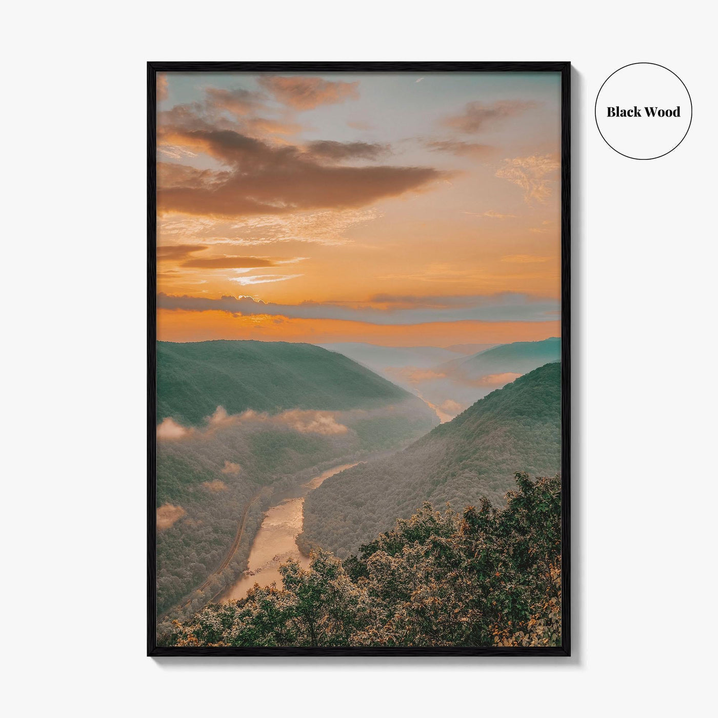 New River Gorge National Park Fine Art Photo Print, Grandview, West Virginia Wall Poster