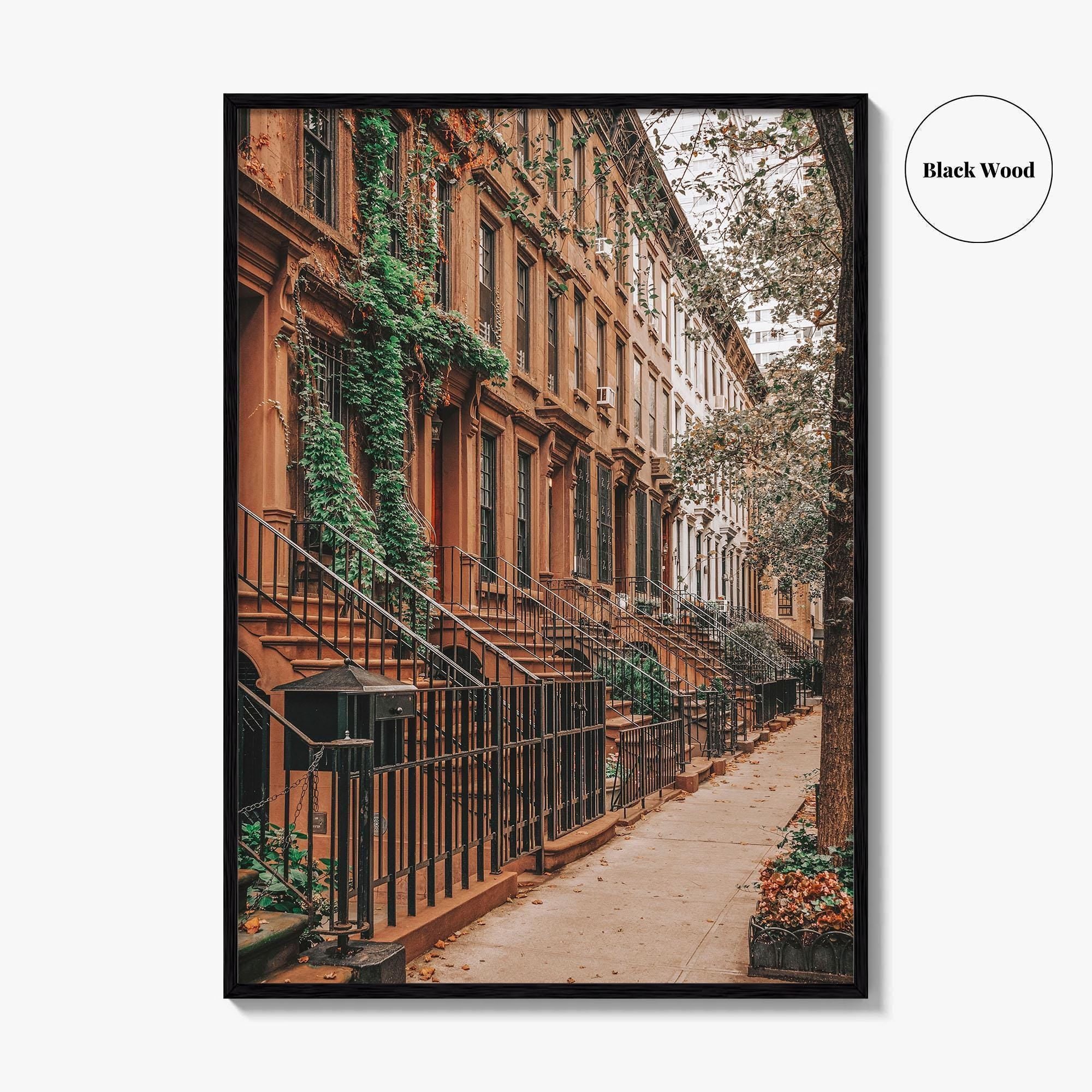 Upper East Side Fine Art Photo Print, Manhattan, NYC, NY, Wall Decor, Poster, Brownstones