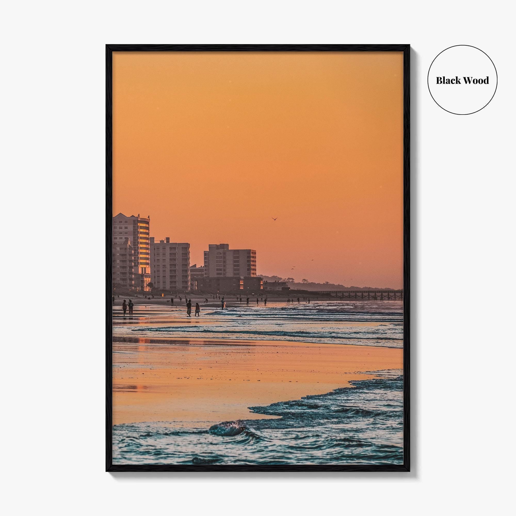 Myrtle Beach Skyline Fine Art Photo Print, South Carolina USA Beachfront Poster