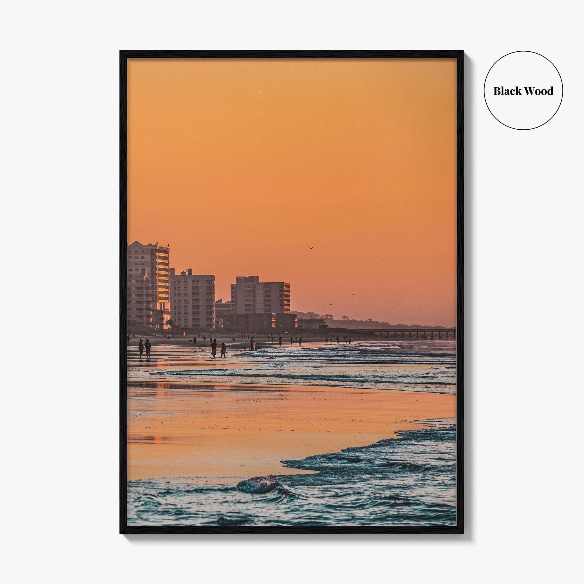 Myrtle Beach Skyline Fine Art Photo Print, South Carolina USA Beachfront Poster