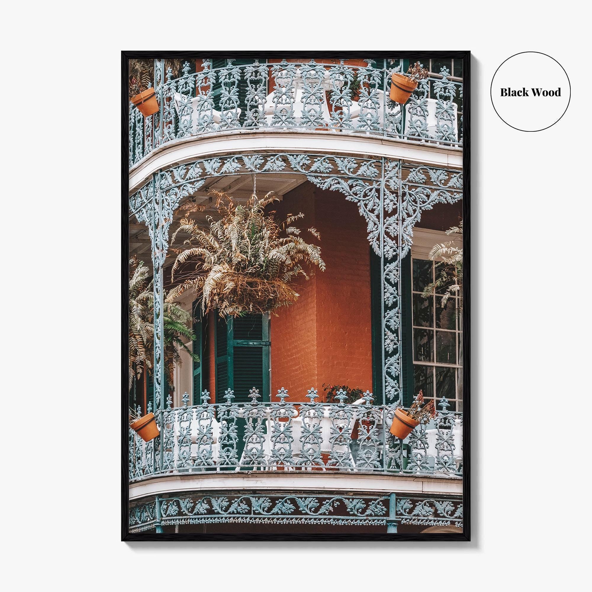 New Orleans Fine Art Photo Print, French Quarter Balconies, Louisiana Poster, NOLA USA
