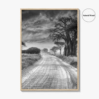 Tanzania Black and White Fine Art Photo Print, Africa Wall Art, Safari Poster