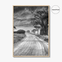 Tanzania Black and White Fine Art Photo Print, Africa Wall Art, Safari Poster