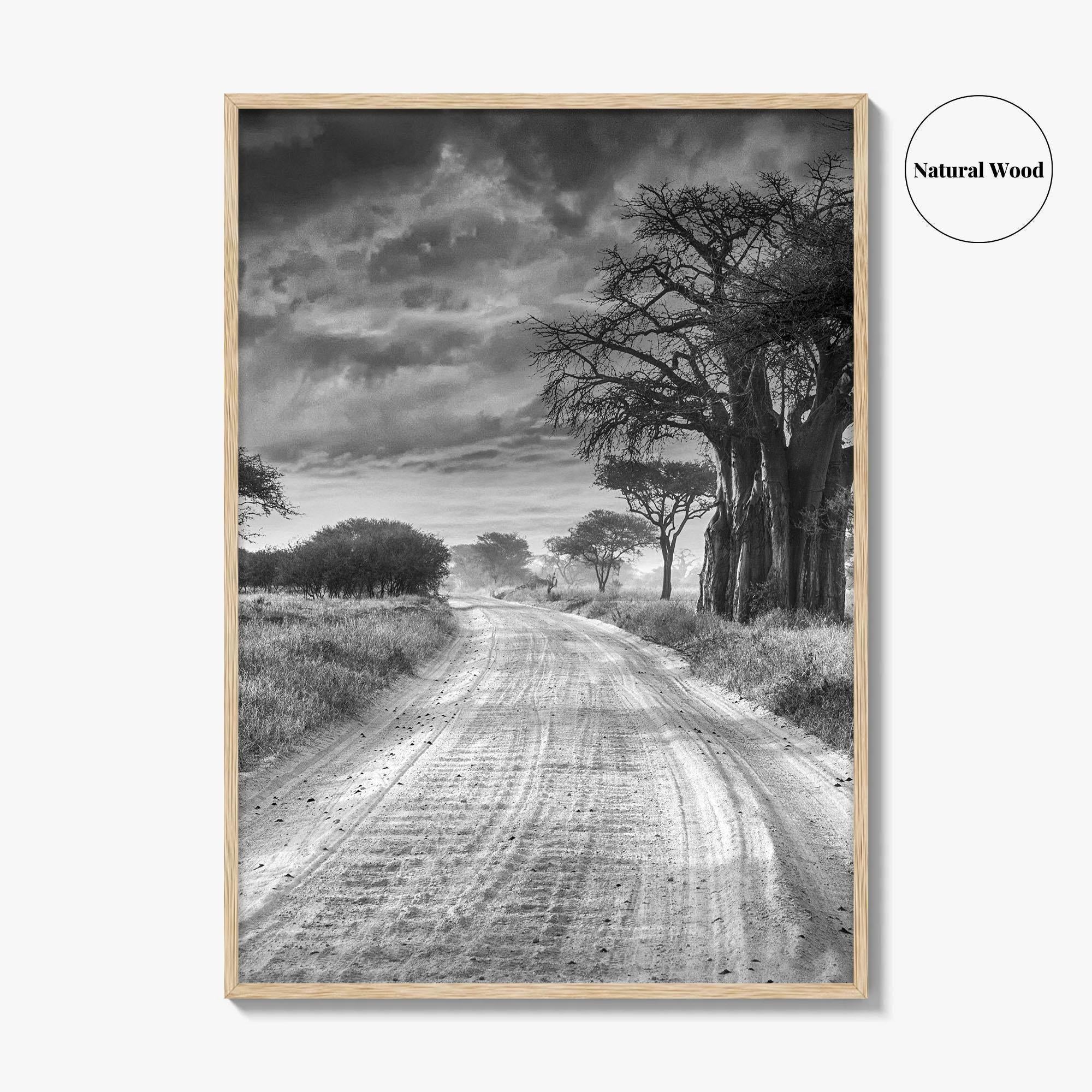 Tanzania Black and White Fine Art Photo Print, Africa Wall Art, Safari Poster