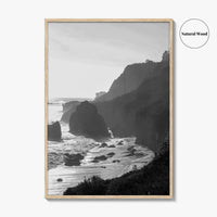 Malibu Black and White Fine Art Photo Print, Los Angeles California Poster