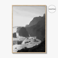 Malibu Black and White Fine Art Photo Print, Los Angeles California Poster