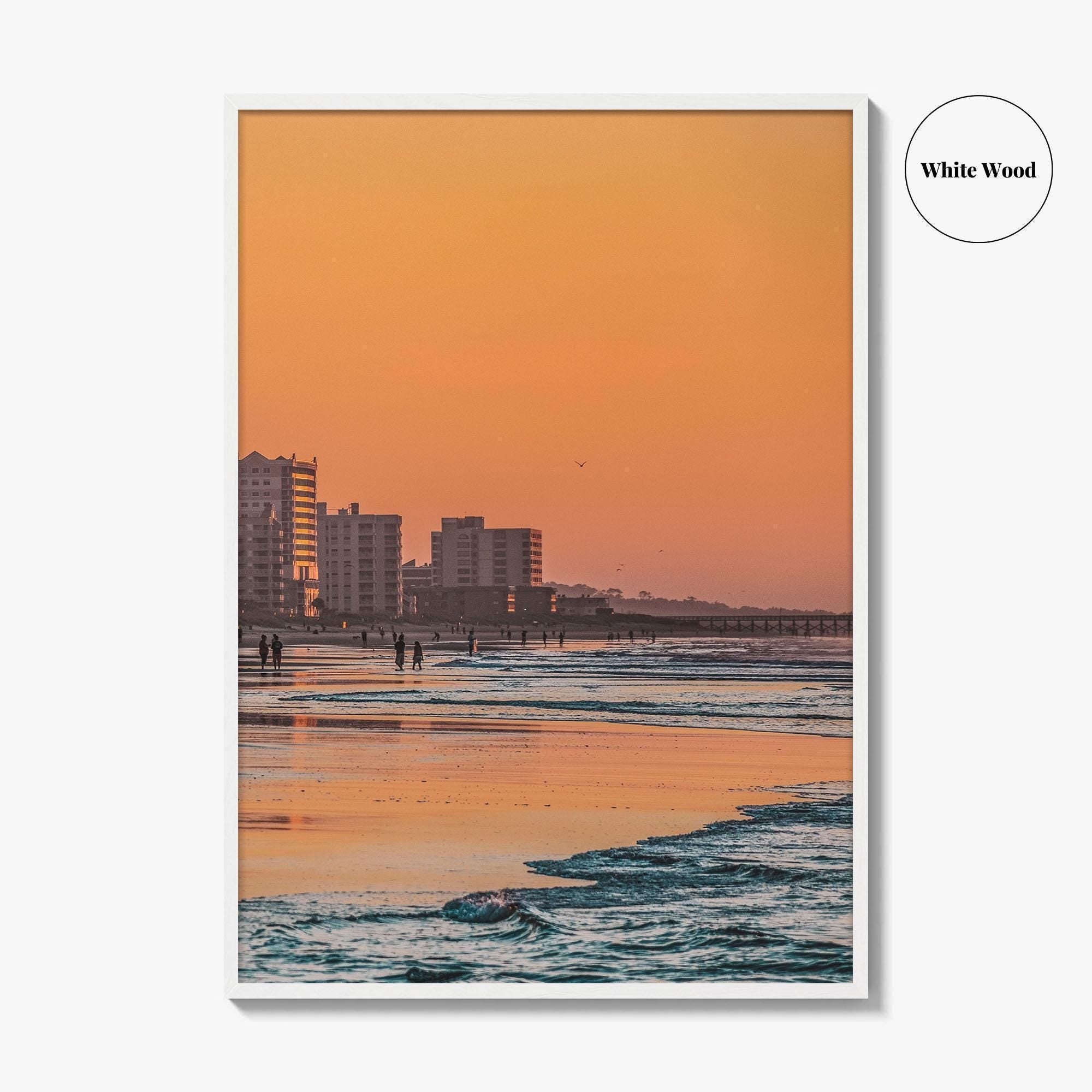 Myrtle Beach Skyline Fine Art Photo Print, South Carolina USA Beachfront Poster