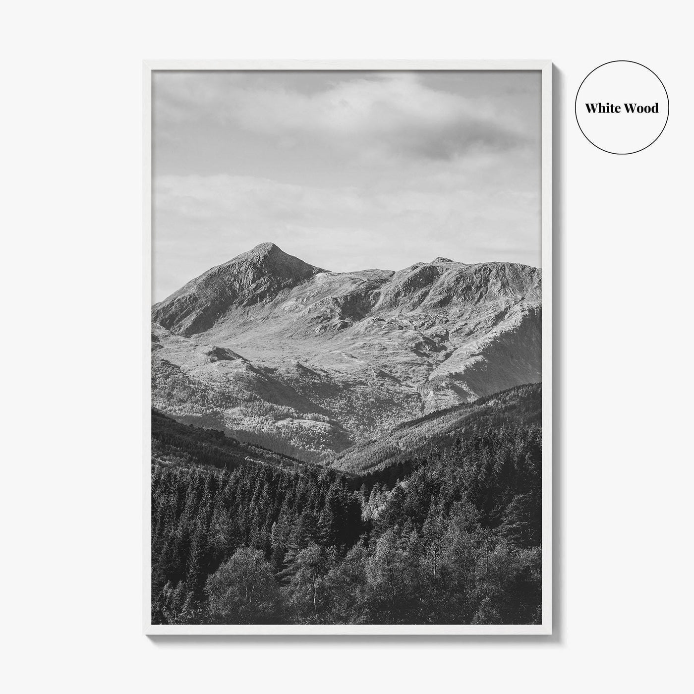 Norway Black and White Fine Art Photo Print, Scandinavia Wall Poster
