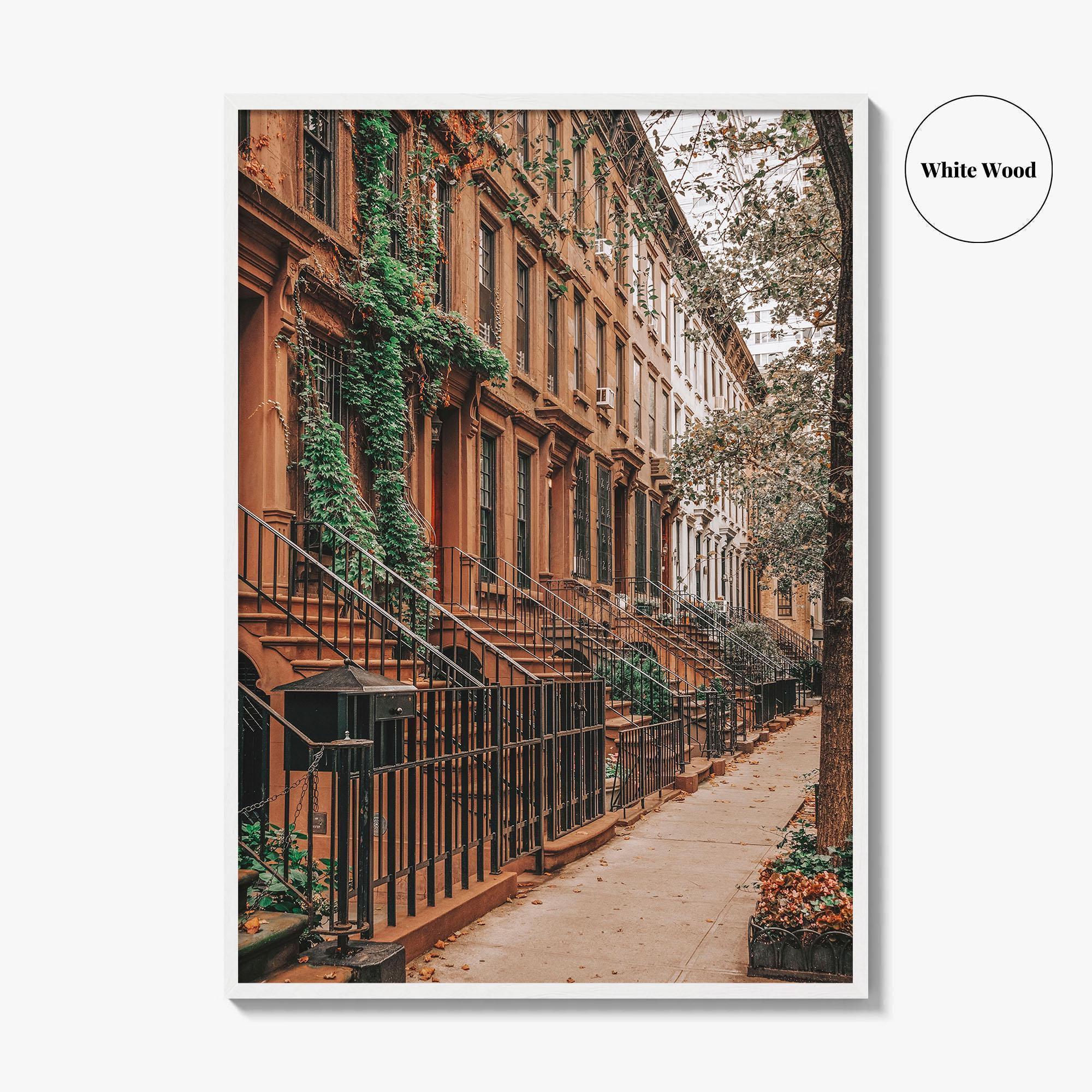 Upper East Side Fine Art Photo Print, Manhattan, NYC, NY, Wall Decor, Poster, Brownstones