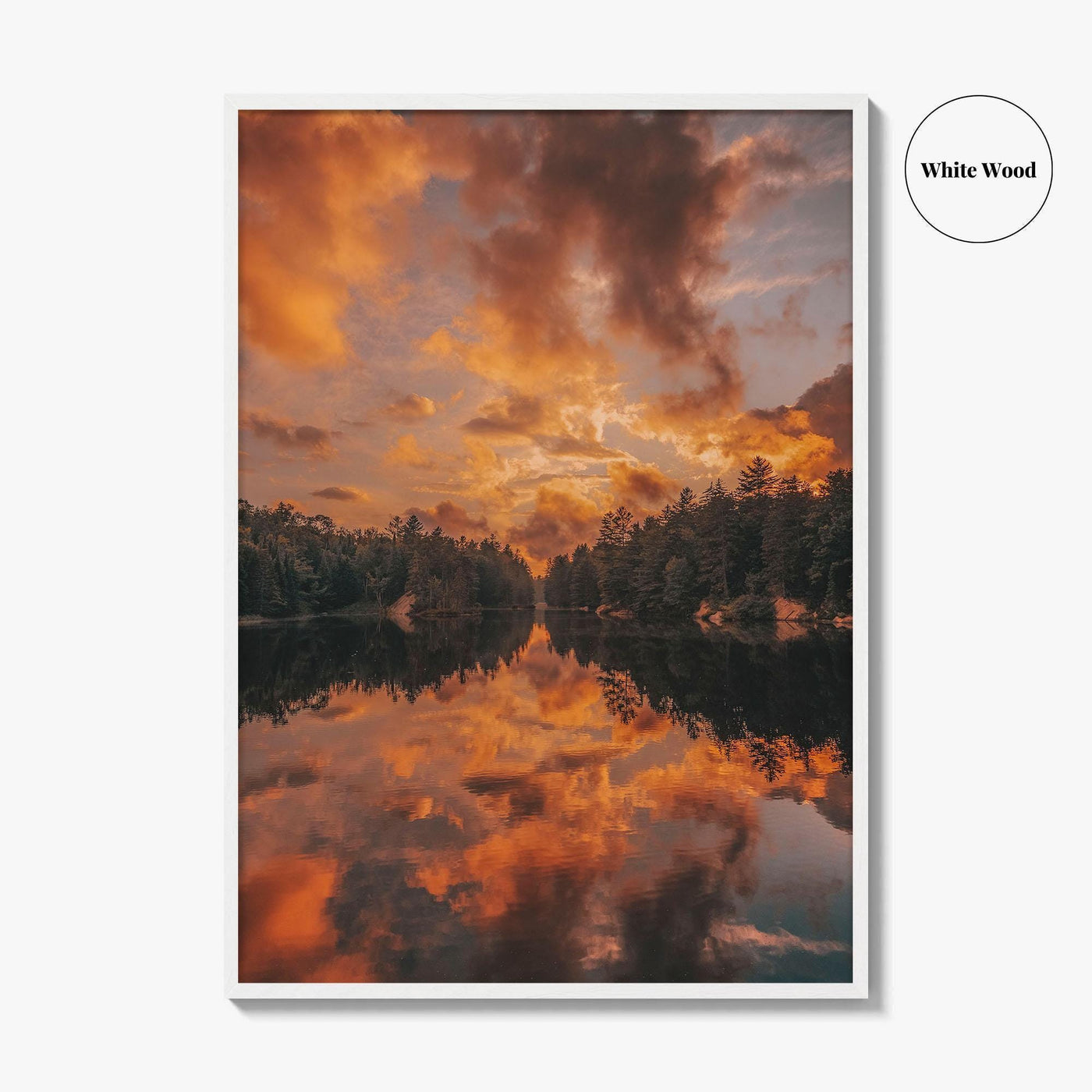 Horseshoe Lake Fine Art Photo Print, Adirondack Mountains, New York USA Wall Poster