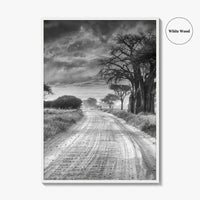 Tanzania Black and White Fine Art Photo Print, Africa Wall Art, Safari Poster