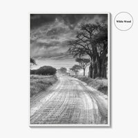 Tanzania Black and White Fine Art Photo Print, Africa Wall Art, Safari Poster
