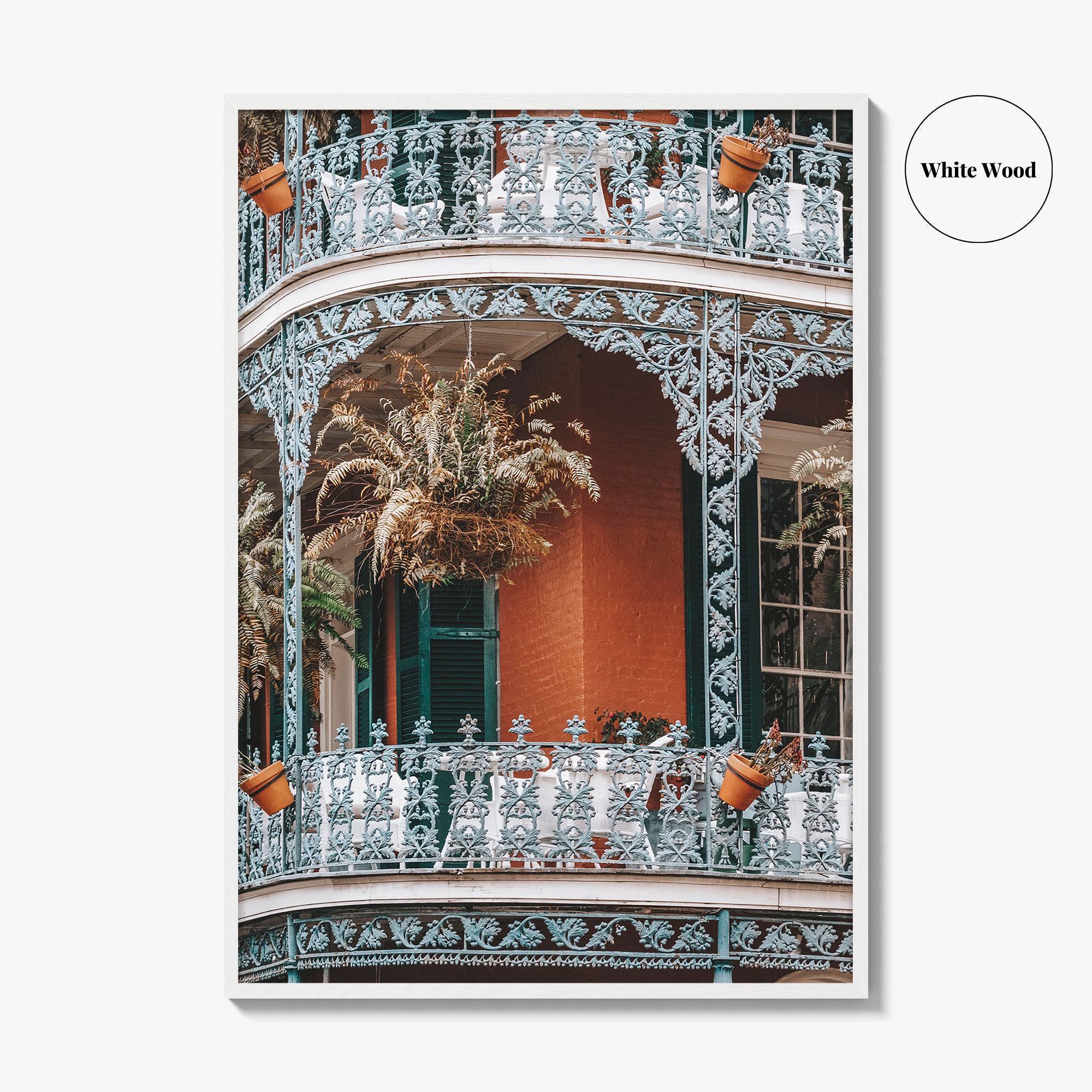 New Orleans Fine Art Photo Print, French Quarter Balconies, Louisiana Poster, NOLA USA