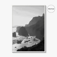 Malibu Black and White Fine Art Photo Print, Los Angeles California Poster
