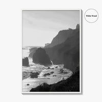 Malibu Black and White Fine Art Photo Print, Los Angeles California Poster
