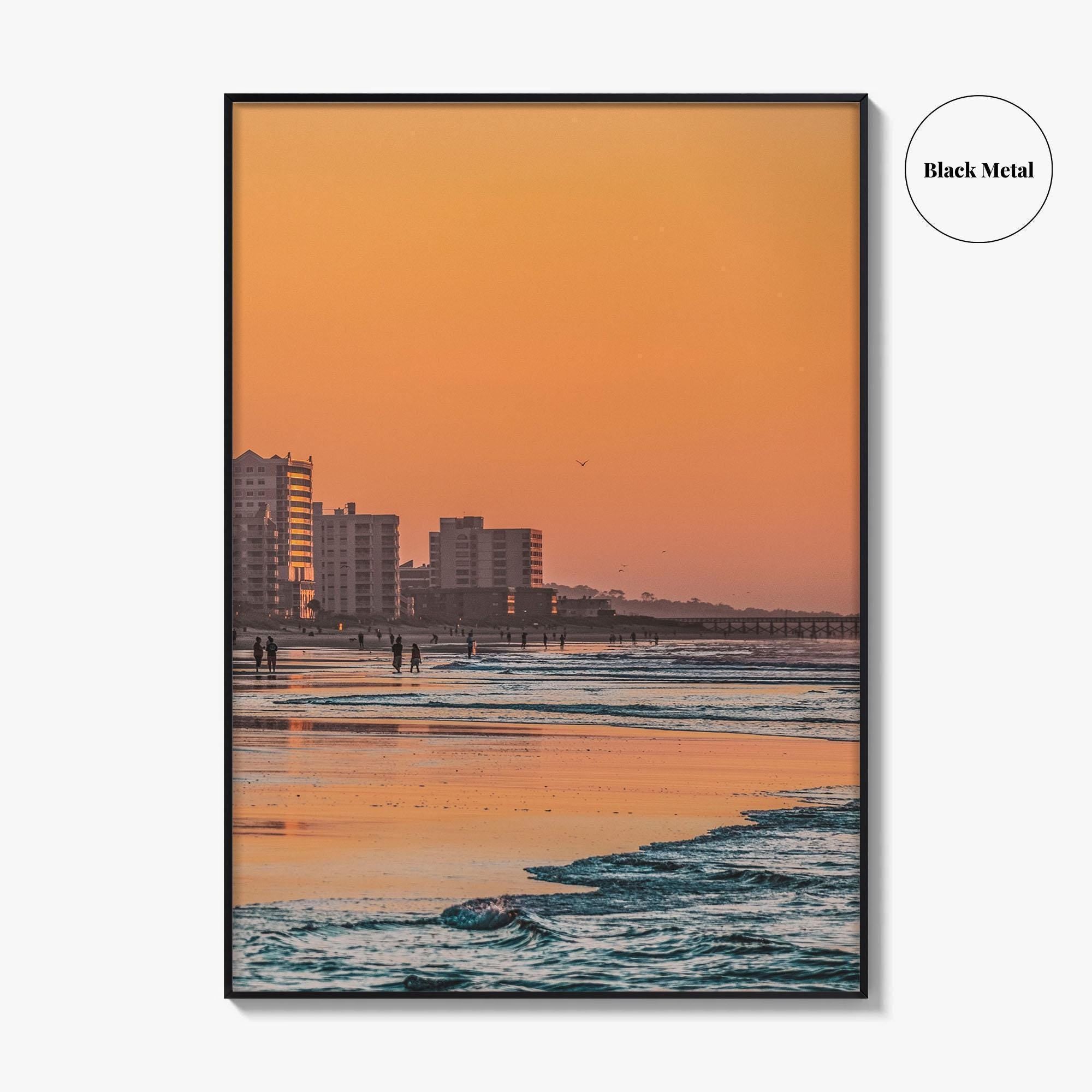 Myrtle Beach Skyline Fine Art Photo Print, South Carolina USA Beachfront Poster