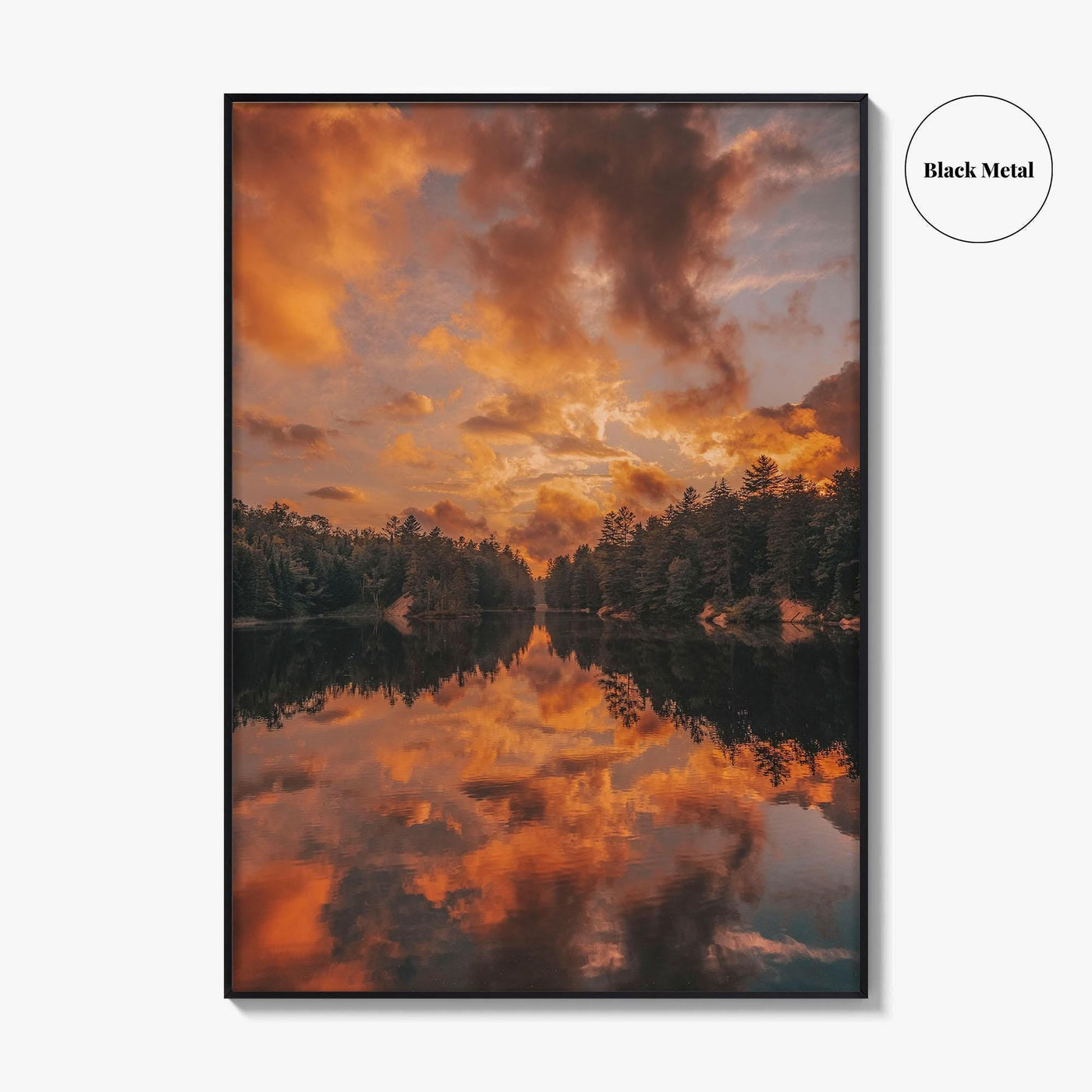 Horseshoe Lake Fine Art Photo Print, Adirondack Mountains, New York USA Wall Poster